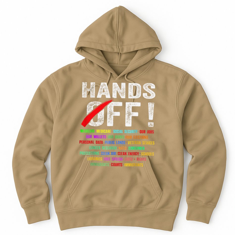 Hands Off Protest Social Security And Medicare Protest Hoodie