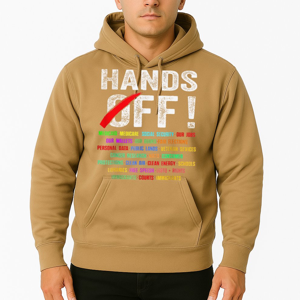 Hands Off Protest Social Security And Medicare Protest Hoodie