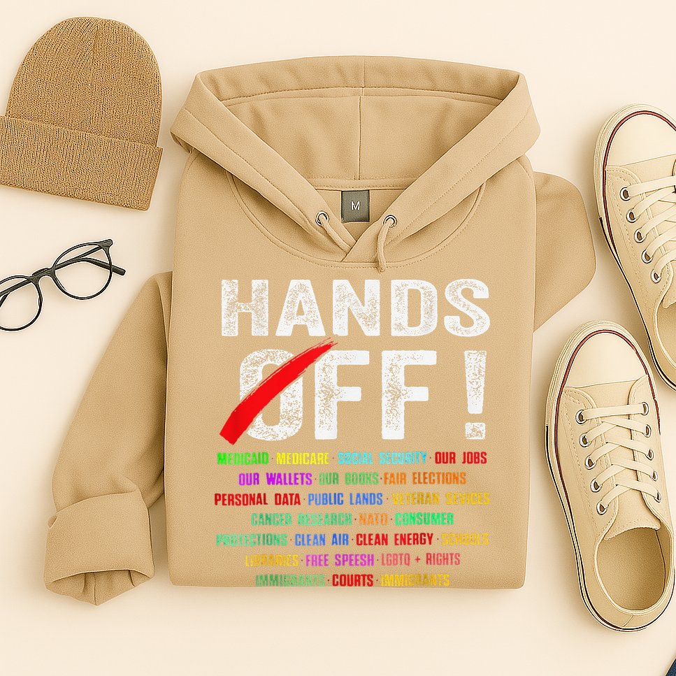 Hands Off Protest Social Security And Medicare Protest Hoodie