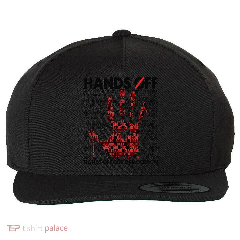 Hands Off Protest Social Security And Medicare Protest Gift Wool Snapback Cap