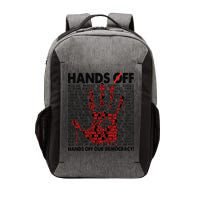 Hands Off Protest Social Security And Medicare Protest Gift Vector Backpack