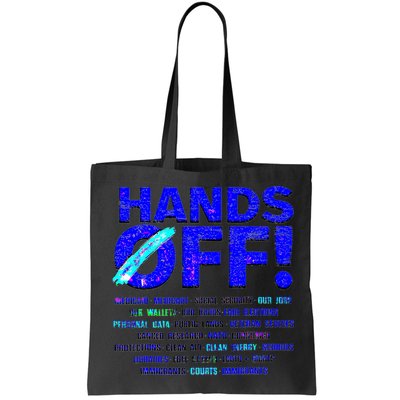 Hands Off Protest  Bag