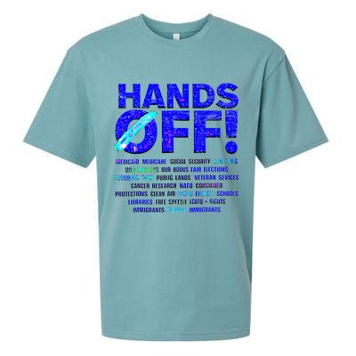 Hands Off Protest  Sueded Cloud Jersey T-Shirt