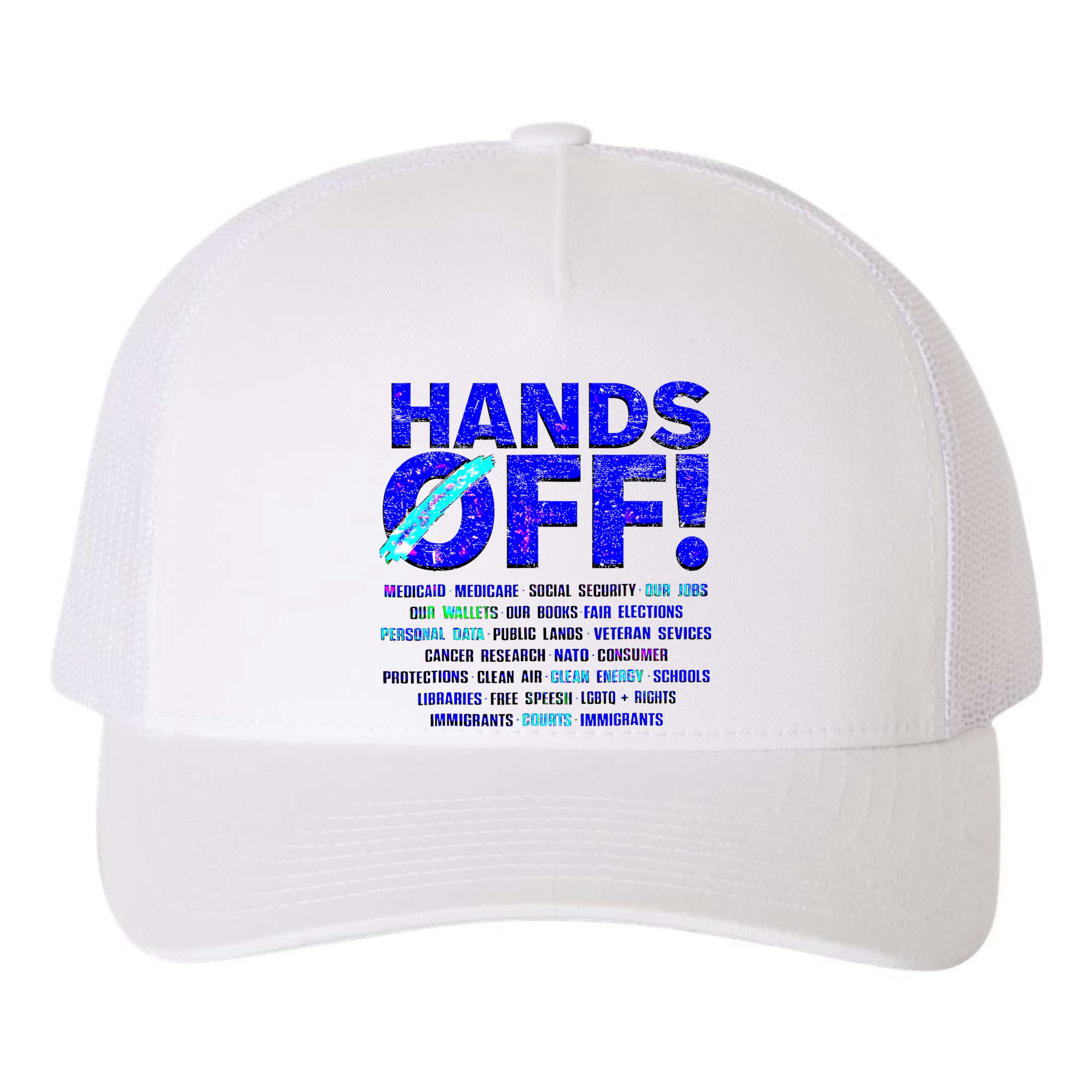 Hands Off Protest  Yupoong Adult 5-Panel Trucker Hat