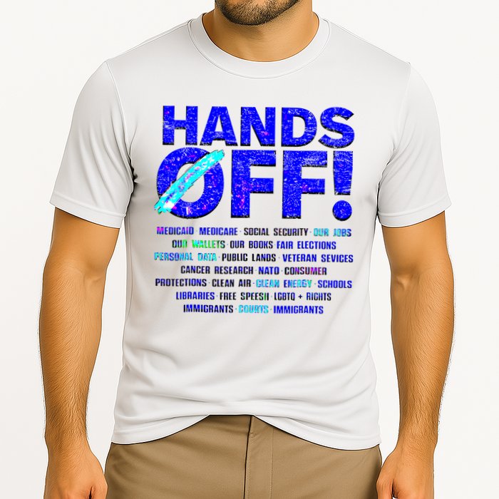 Hands Off Protest  Cooling Performance Crew T-Shirt