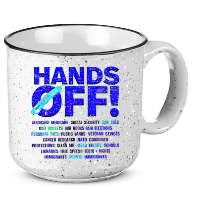 Hands Off Protest  15oz Campfire Ceramic Mug