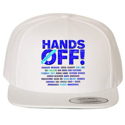Hands Off Protest  Wool Snapback Cap