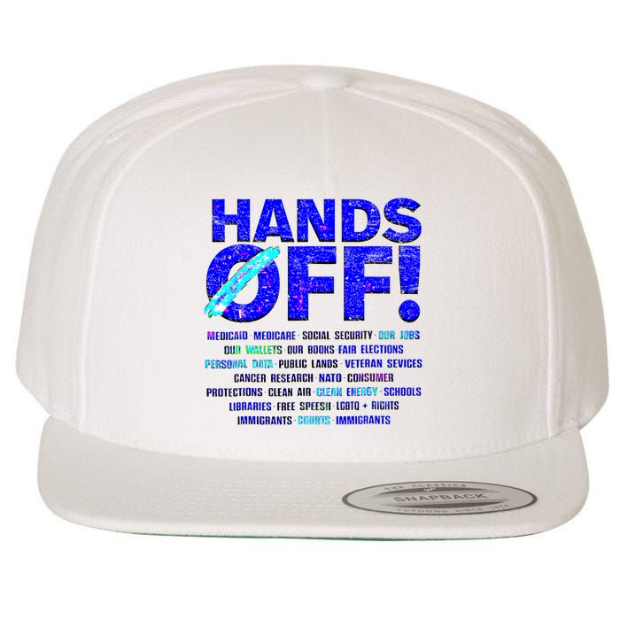 Hands Off Protest  Wool Snapback Cap