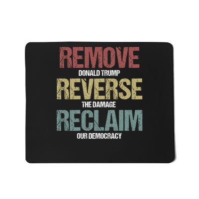 Hands Off Protest Apparel Remove Reverse Reclaim Protest Mousepad