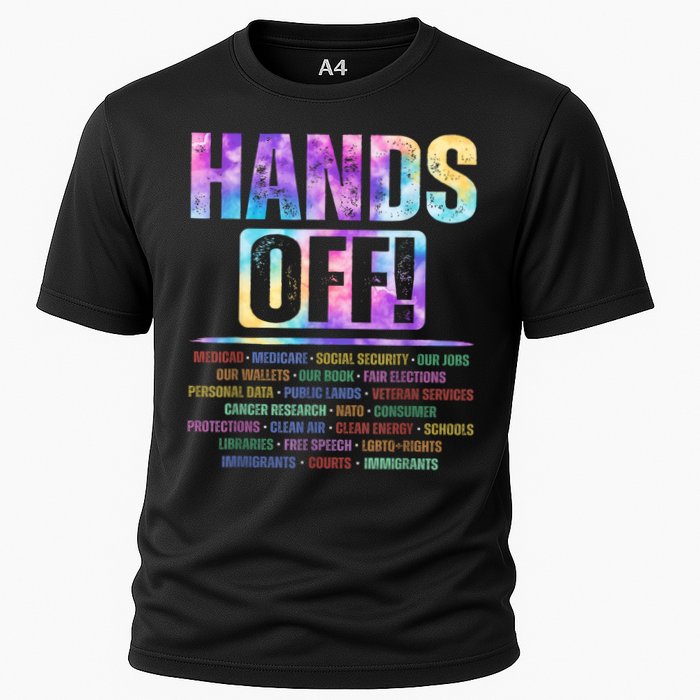 Hands Off Protest Social Security And Medicare Protest   Cooling Performance Crew T-Shirt