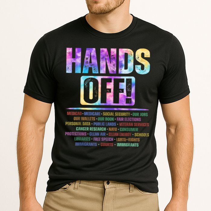 Hands Off Protest Social Security And Medicare Protest   Cooling Performance Crew T-Shirt