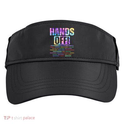 Hands Off Protest Social Security And Medicare Protest   Adult Drive Performance Visor