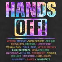 Hands Off Protest Social Security And Medicare Protest   Adult Drive Performance Visor