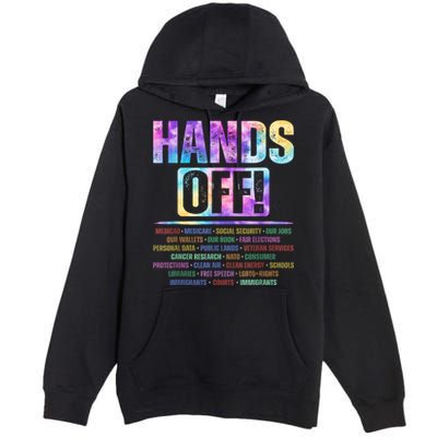 Hands Off Protest Social Security And Medicare Protest   Premium Pullover Hoodie