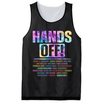 Hands Off Protest Social Security And Medicare Protest   Mesh Reversible Basketball Jersey Tank