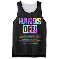 Hands Off Protest Social Security And Medicare Protest   Mesh Reversible Basketball Jersey Tank