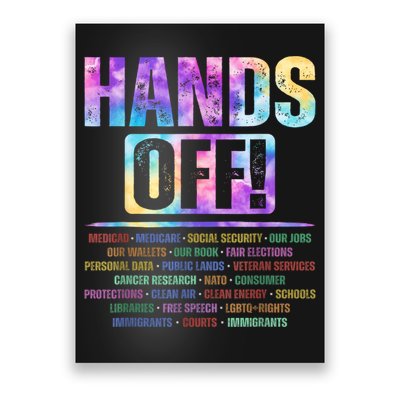 Hands Off Protest Social Security And Medicare Protest   Poster