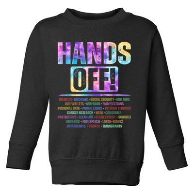 Hands Off Protest Social Security And Medicare Protest   Toddler Sweatshirt