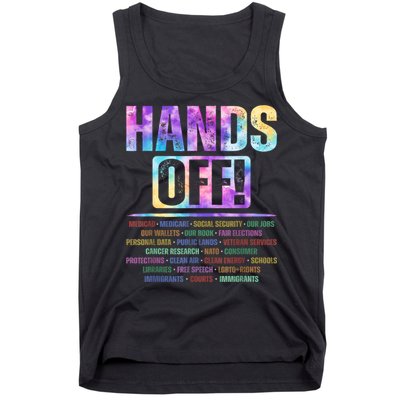 Hands Off Protest Social Security And Medicare Protest   Tank Top