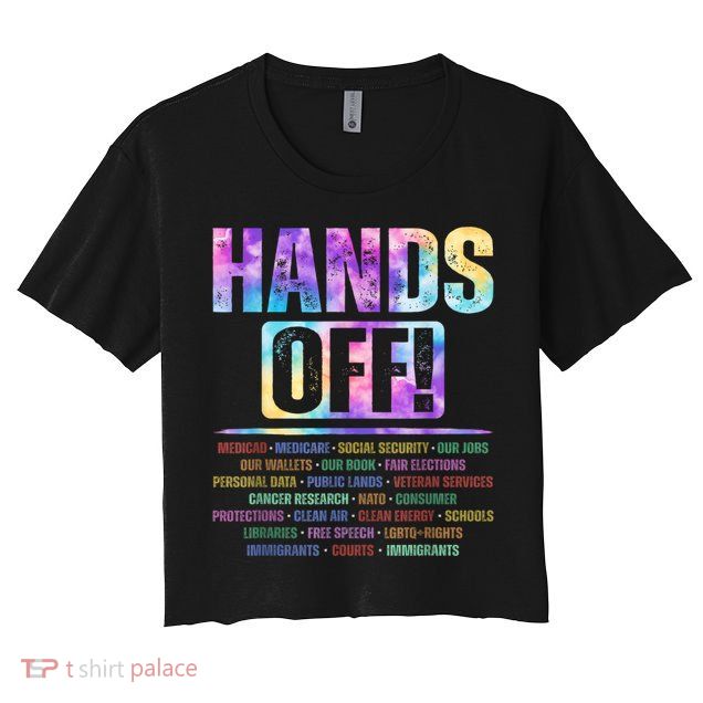 Hands Off Protest Social Security And Medicare Protest   Crop Top