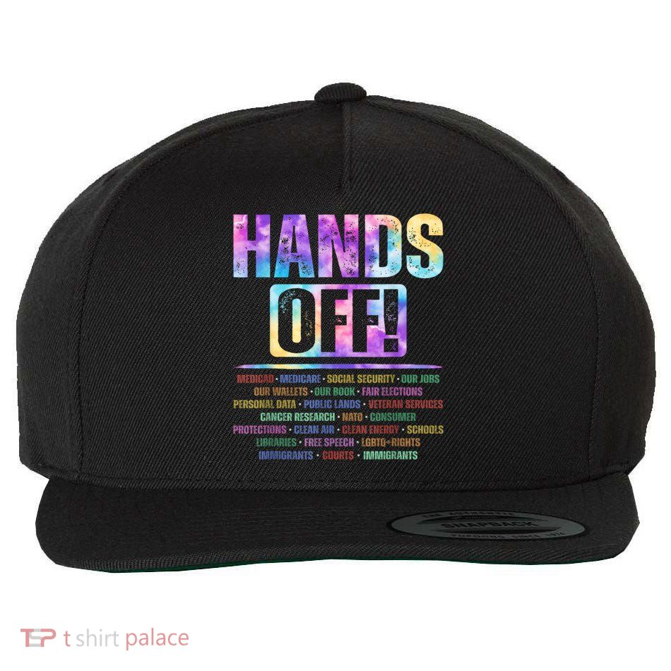 Hands Off Protest Social Security And Medicare Protest   Wool Snapback Cap