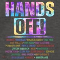 Hands Off Protest Social Security And Medicare Protest   Vector Backpack