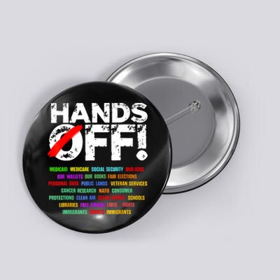 Hands Off Protest Social Security And Medicare Protest  Button