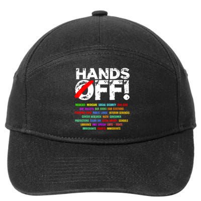 Hands Off Protest Social Security And Medicare Protest  7-Panel Snapback Hat