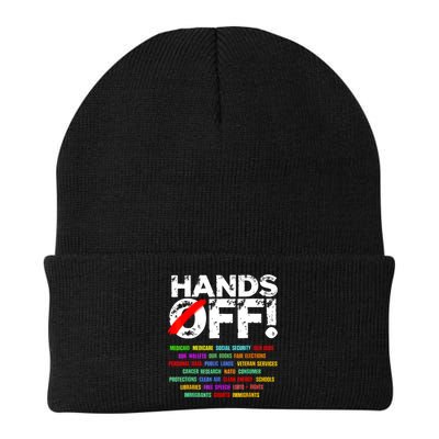 Hands Off Protest Social Security And Medicare Protest  Beanie