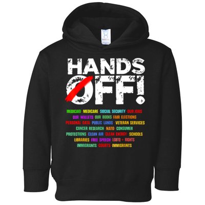 Hands Off Protest Social Security And Medicare Protest  Toddler Hoodie