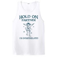 Hold On Partner IM Overstimulated Cowboy Frog Retro Vintage PosiCharge Competitor Tank