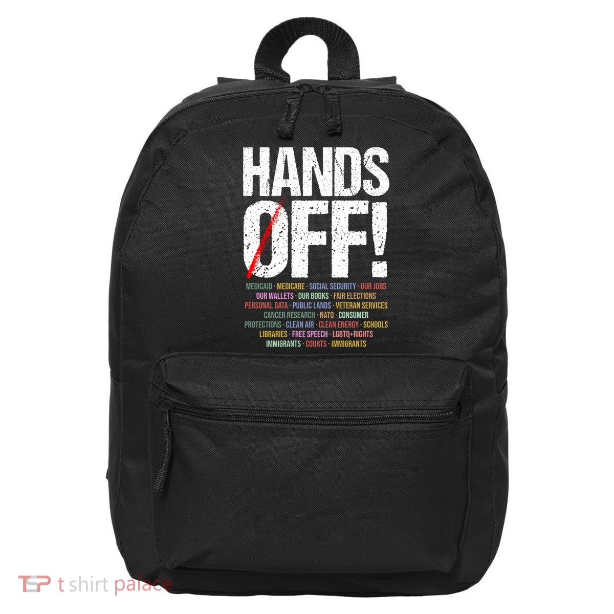 Hands Off Protest 16 in Basic Backpack