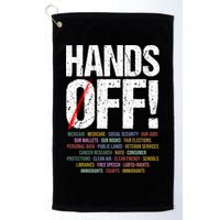 Hands Off Protest Golf Towel