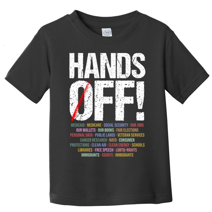 Hands Off Protest Toddler T-Shirt
