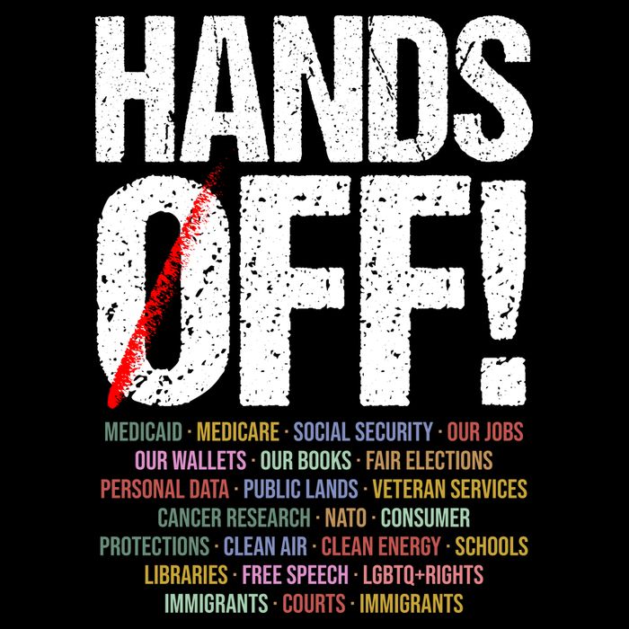Hands Off Protest Ladies Long Sleeve Shirt