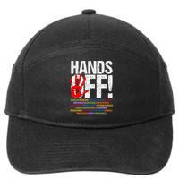 Hands Off Protest Social Security And Medicare Protest Funny 7-Panel Snapback Hat
