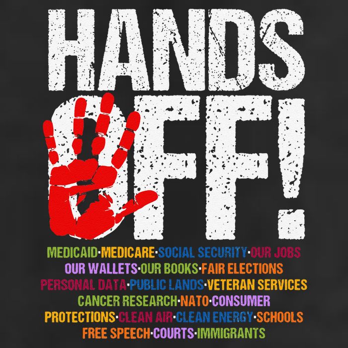 Hands Off Protest Social Security And Medicare Protest Funny Adult Drive Performance Visor