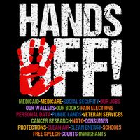 Hands Off Protest Social Security And Medicare Protest Funny Womens Tank Top