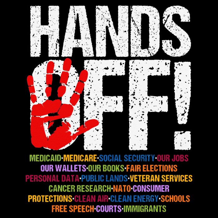 Hands Off Protest Social Security And Medicare Protest Funny Womens Tank Top