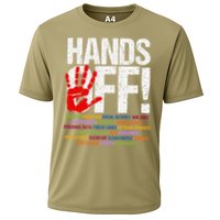 Hands Off Protest Social Security And Medicare Protest Funny Cooling Performance Crew T-Shirt