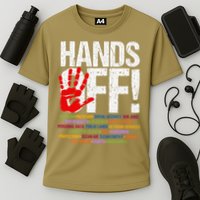 Hands Off Protest Social Security And Medicare Protest Funny Cooling Performance Crew T-Shirt