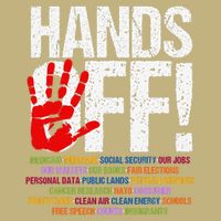 Hands Off Protest Social Security And Medicare Protest Funny Cooling Performance Crew T-Shirt