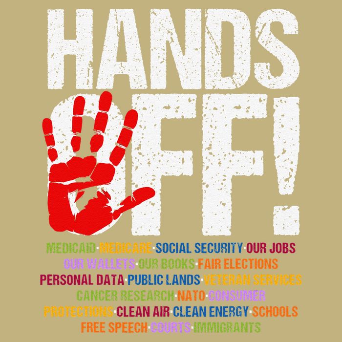 Hands Off Protest Social Security And Medicare Protest Funny Cooling Performance Crew T-Shirt