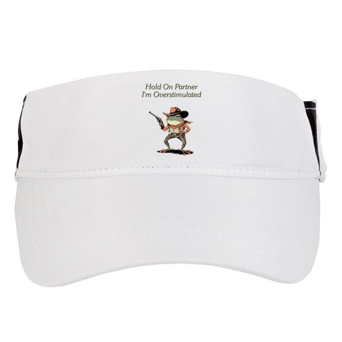 Hold On Partner IM Overstimulated Frog Adult Drive Performance Visor