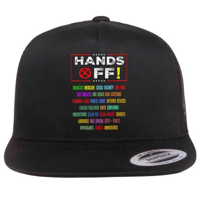 Hands Off Protest Social Security And Medicare Protest Flatbill Hat