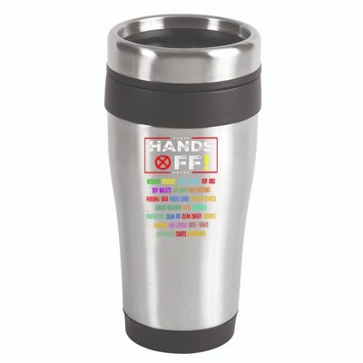 Hands Off Protest Social Security And Medicare Protest 16oz Travel Tumbler