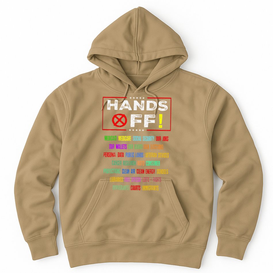 Hands Off Protest Social Security And Medicare Protest Hoodie