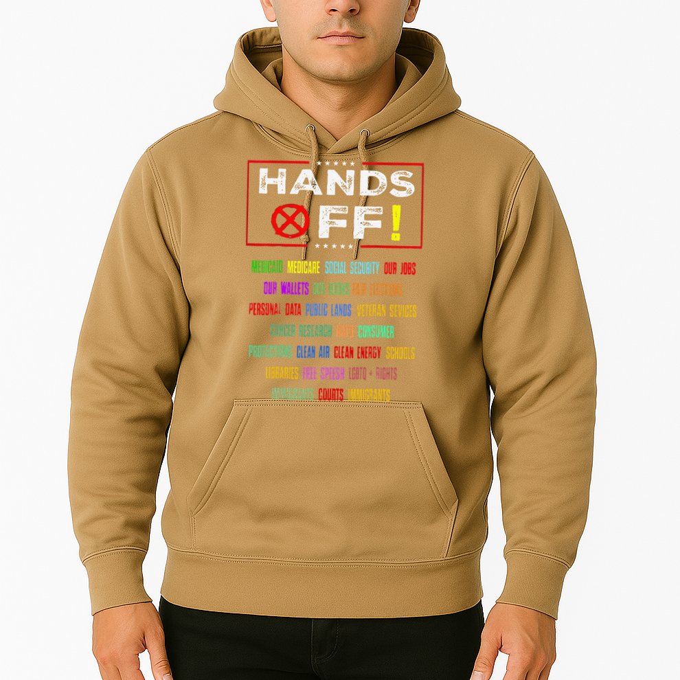 Hands Off Protest Social Security And Medicare Protest Hoodie