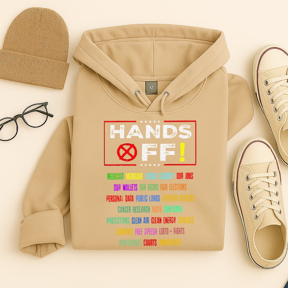 Hands Off Protest Social Security And Medicare Protest Hoodie