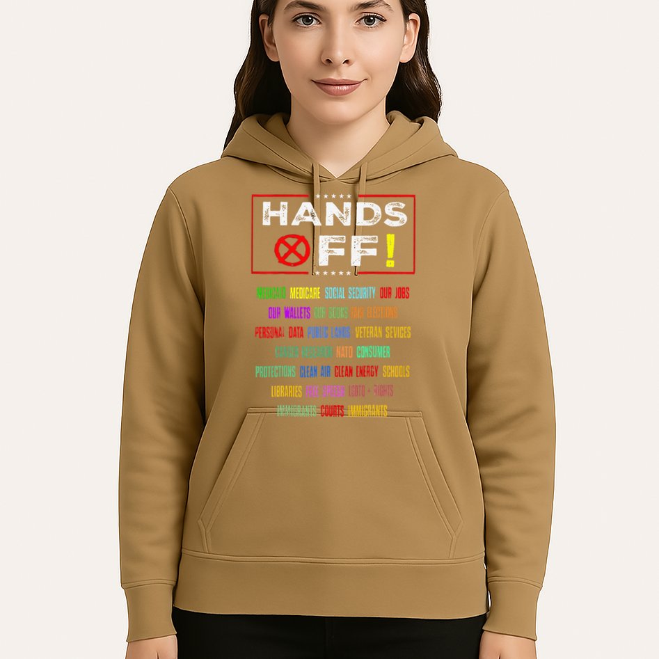 Hands Off Protest Social Security And Medicare Protest Hoodie